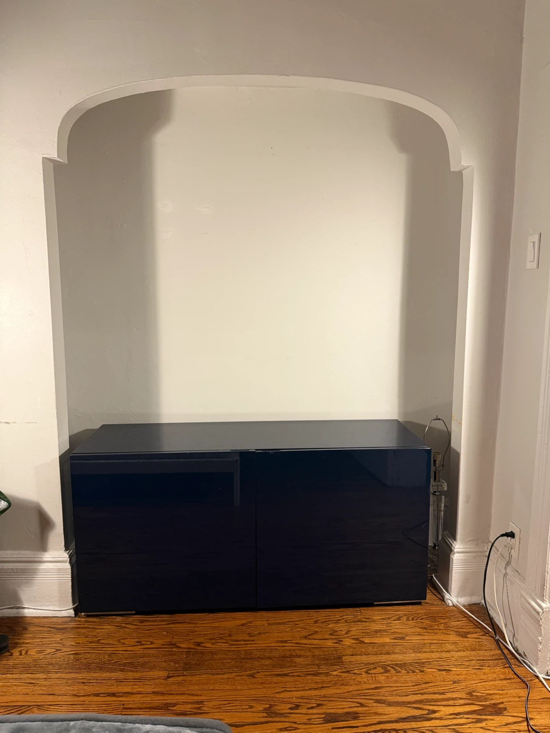CB2 Dark Blue Storage Cabinet - photo 3