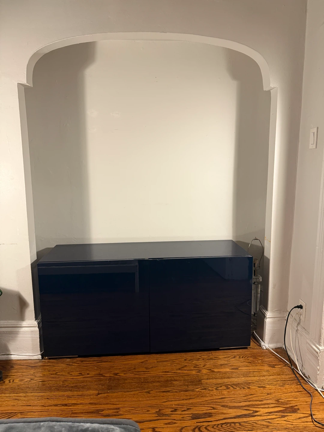 CB2 Dark Blue Storage Cabinet - photo 4