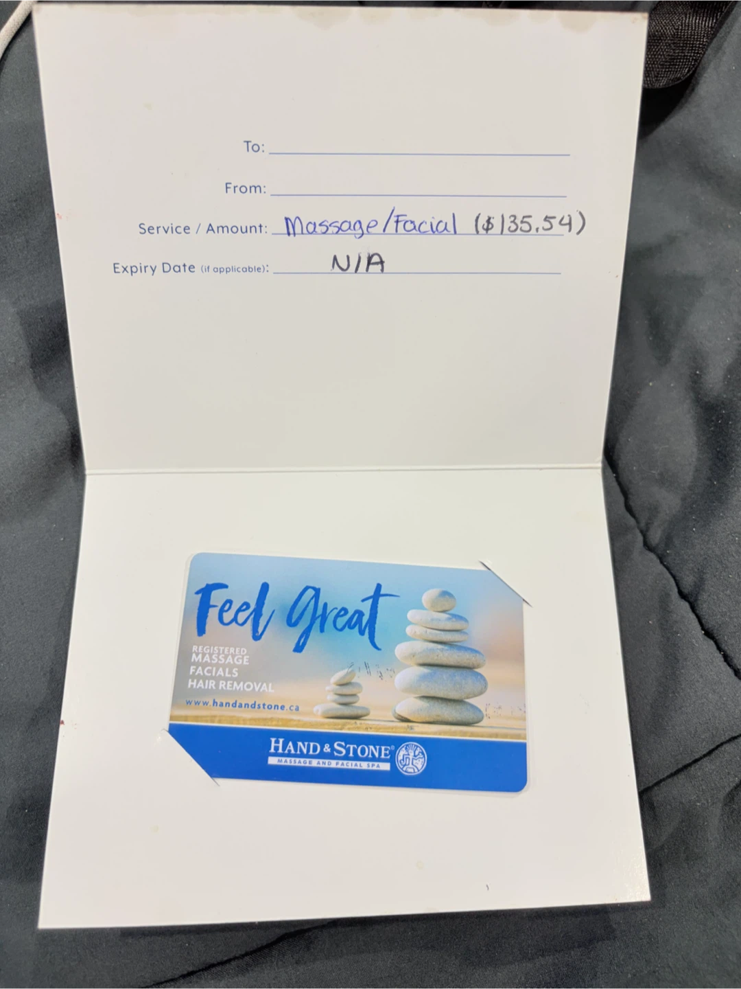 Hand & Stone Facial & Massage Gift Card $100 Firm - photo 2