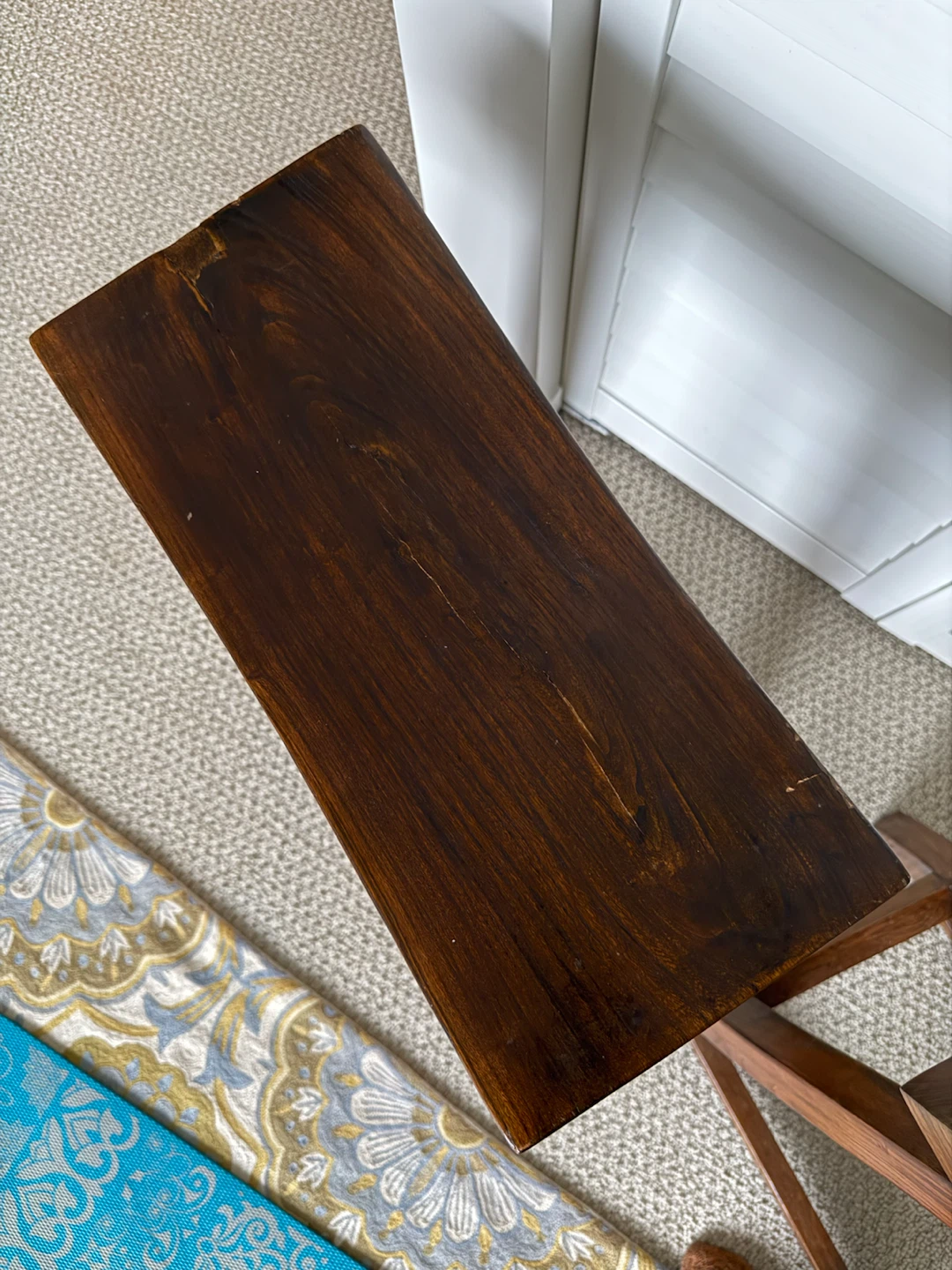 Set of 2 Wooden Saddle Stools - photo 3