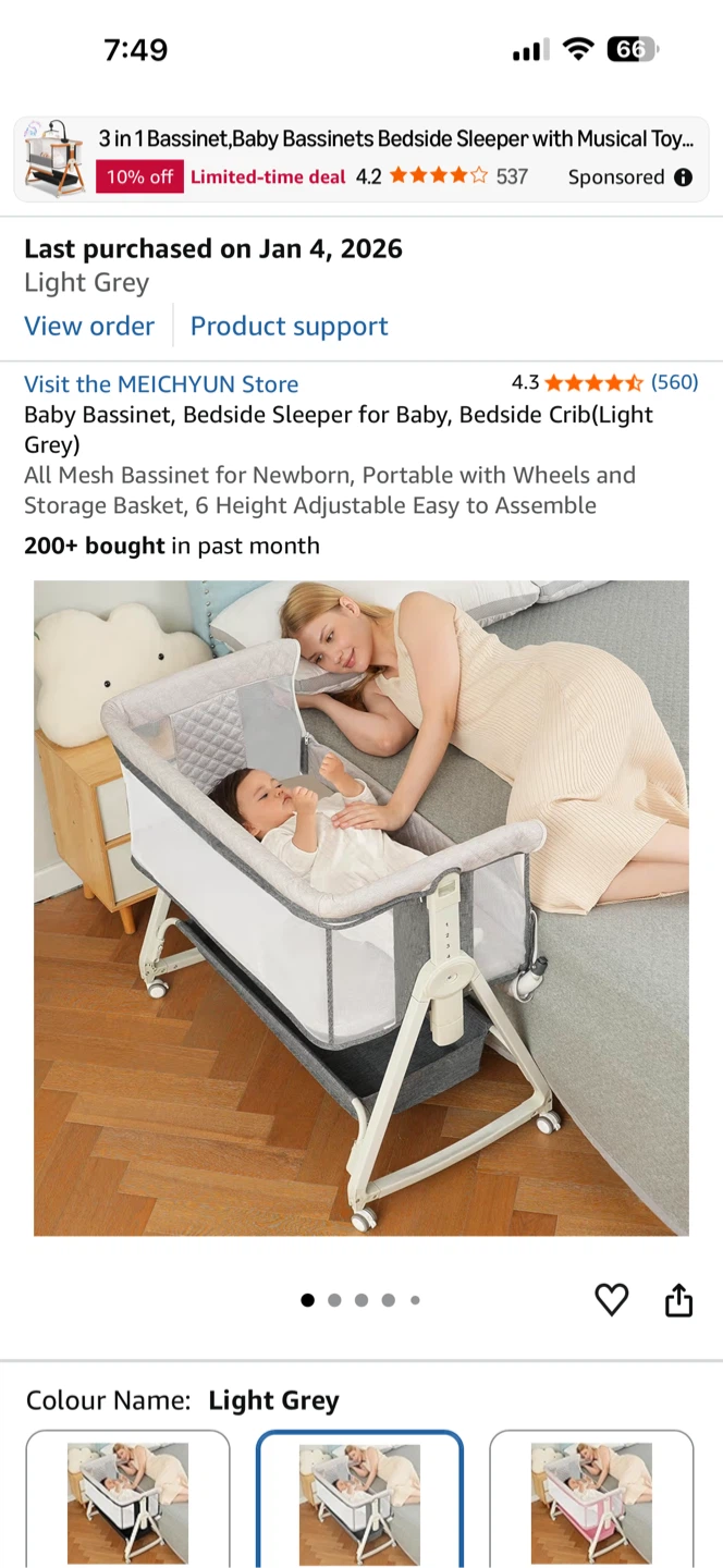 Baby Bassinet Bedside sleeper - photo 2