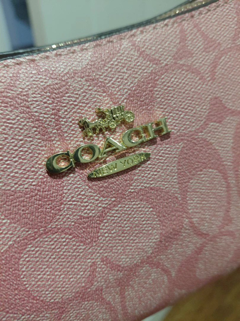 Coach Pink Monogram Shoulder Bag - photo 2