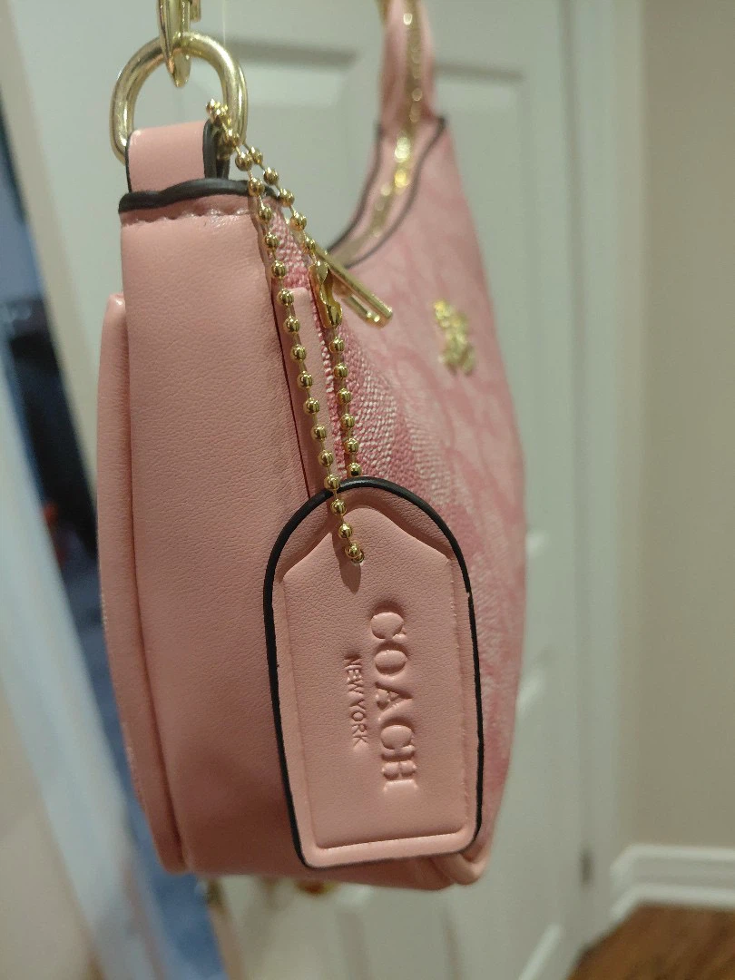 Coach Pink Monogram Shoulder Bag - photo 5