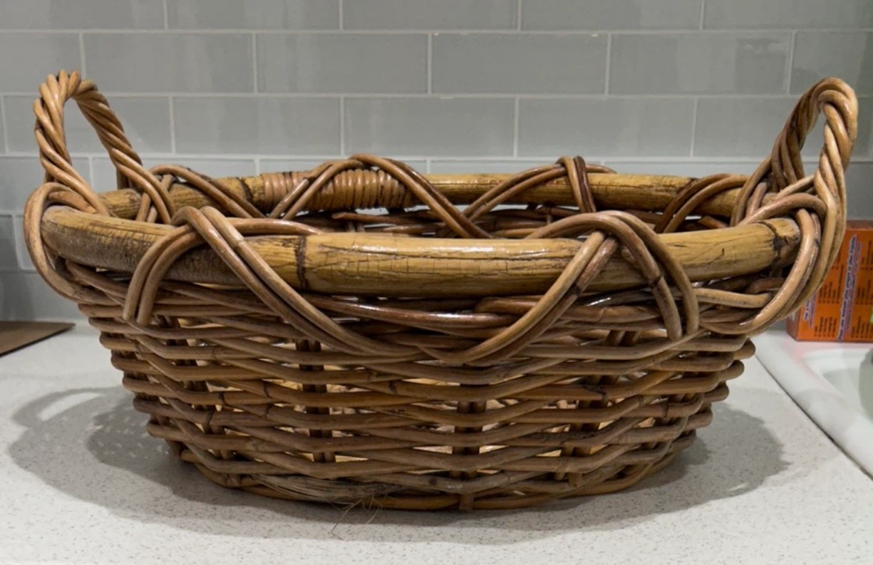 Wicker Basket with Handles - photo 2