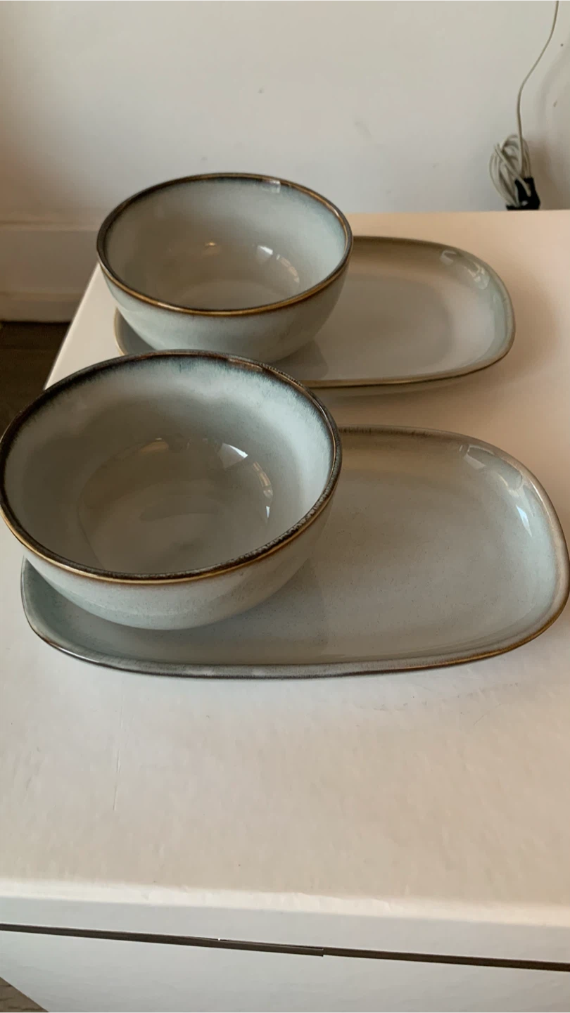 IKEA GLADELIG Bowl & Plate Set