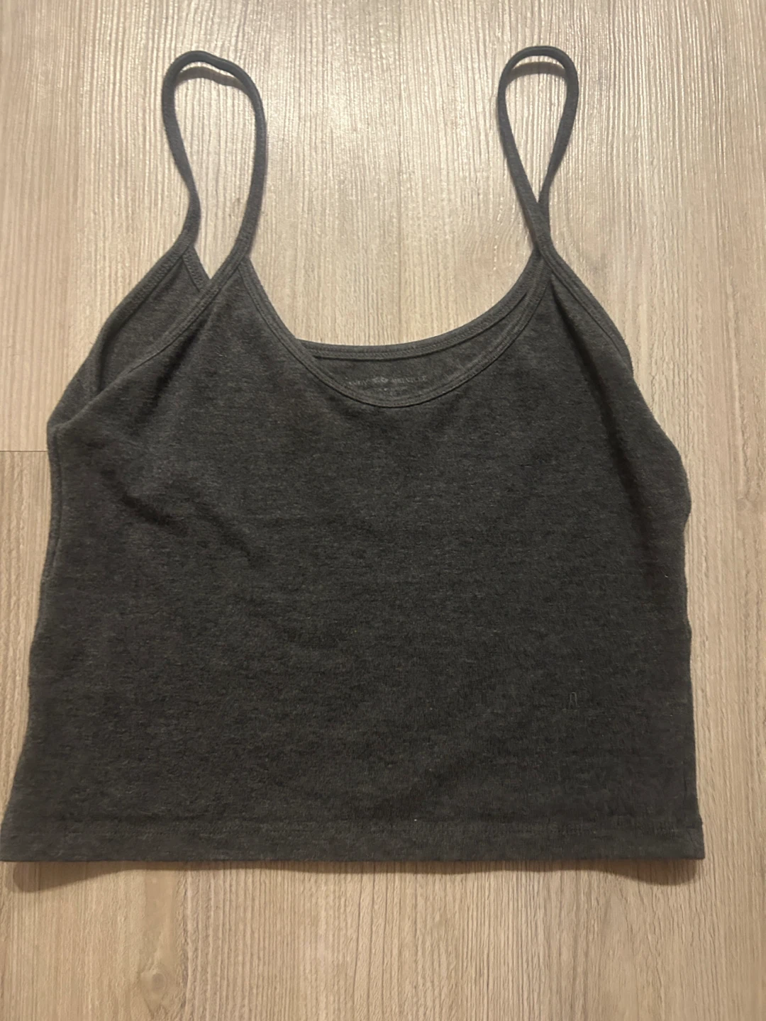 Women's Grey Spaghetti Strap Tank Top