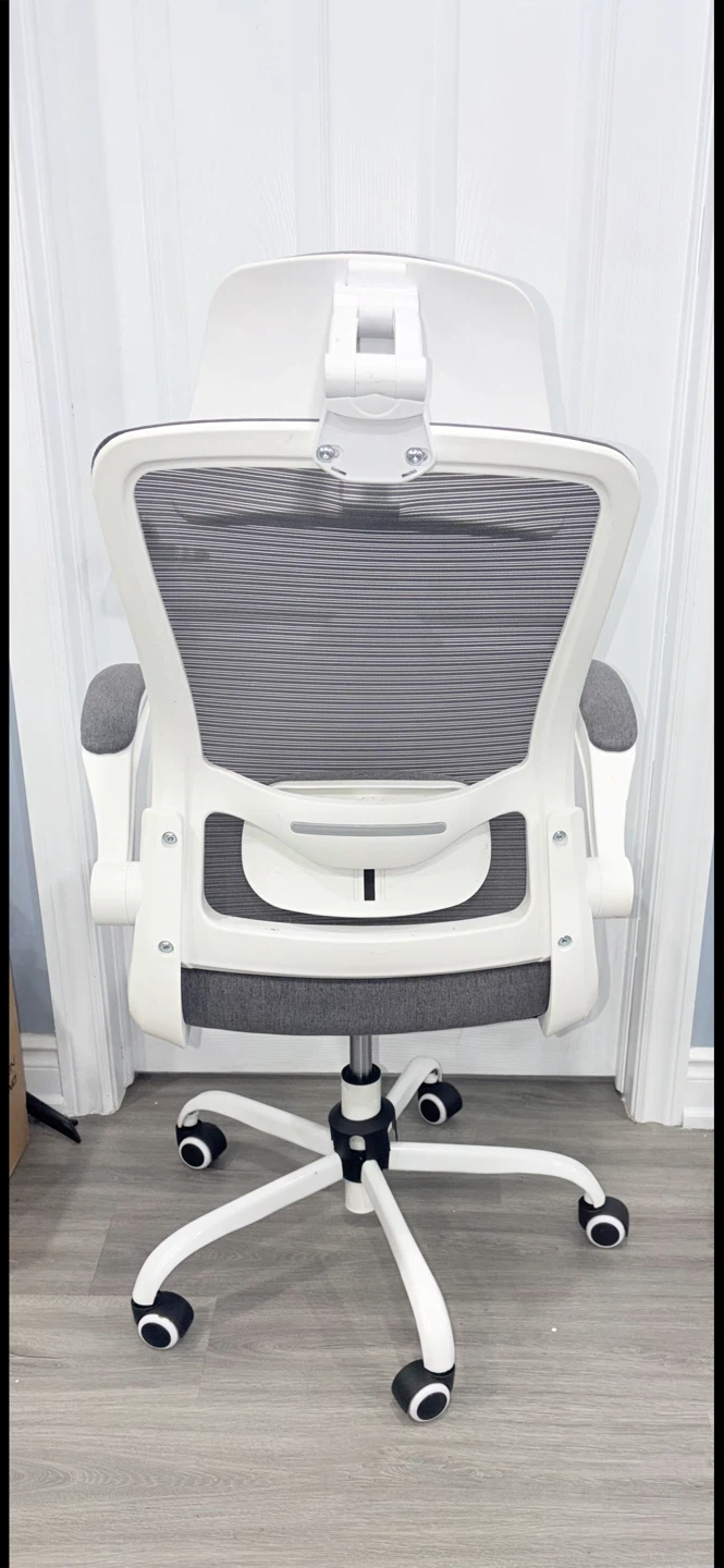 Mimoglad Ergonomic Office Chair – White & Light Gray