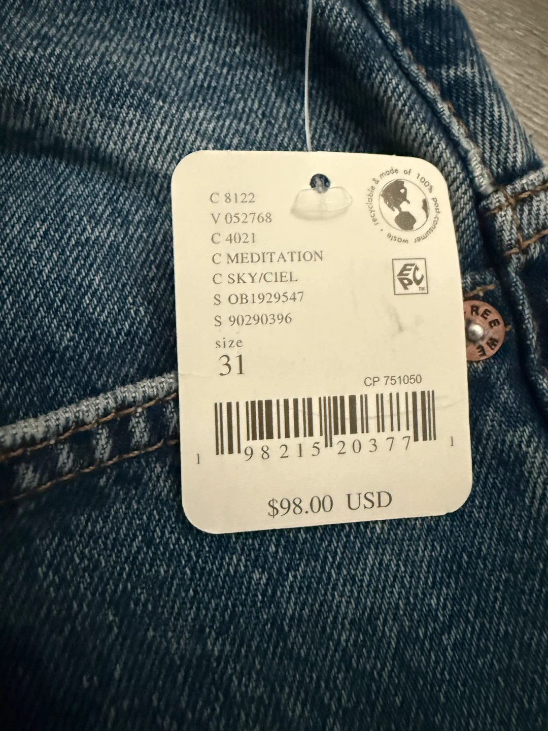 Free People Denim Jeans Size 31 - photo 5