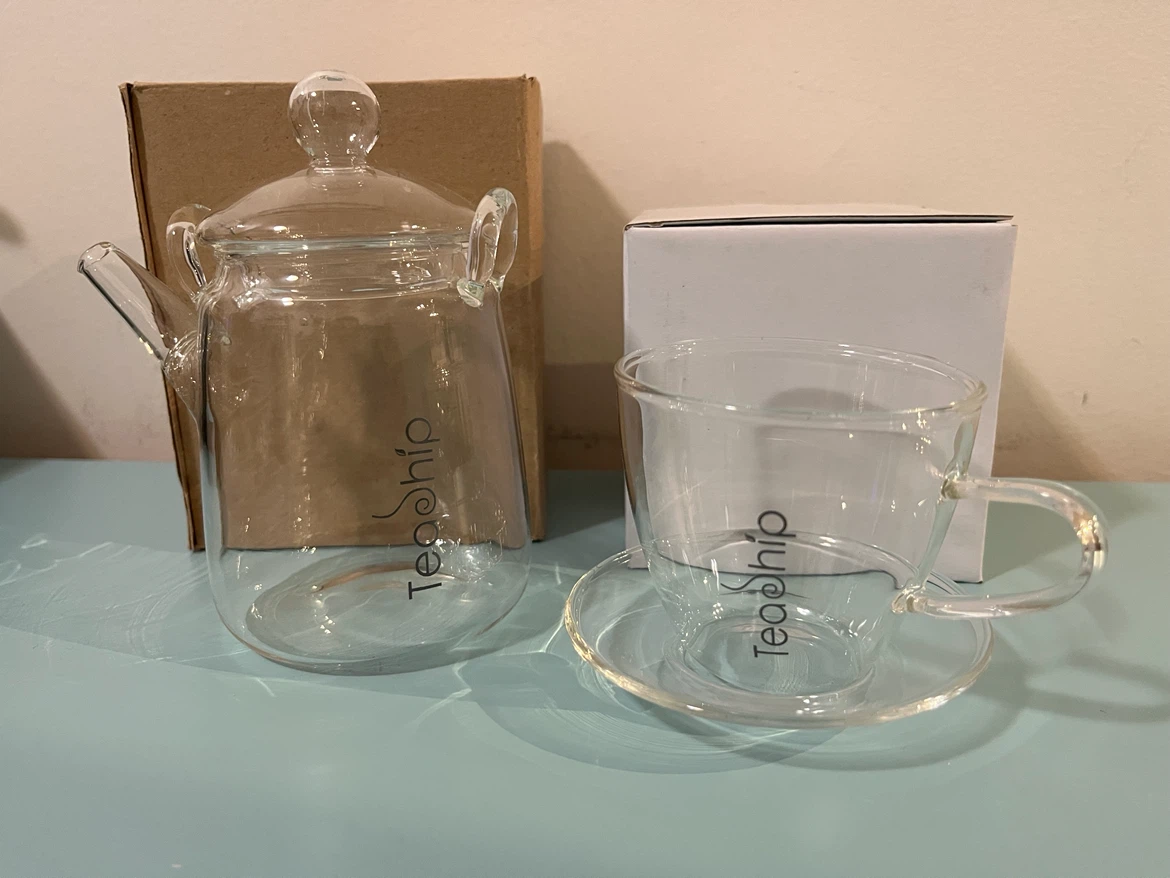 Teaship Glass Teapot and Cup Set