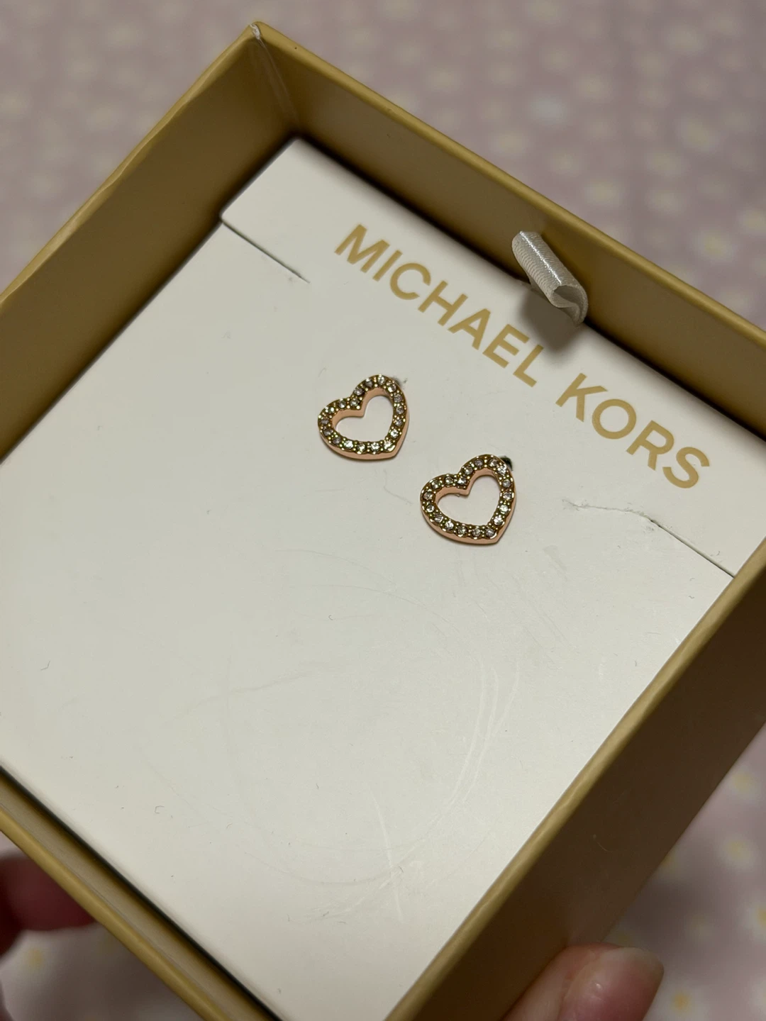 Michael Kors Rose Gold Heart Stud Earrings - photo 2