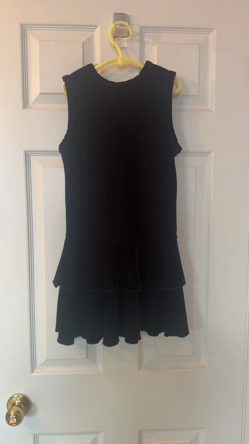 Black George Dress with Ruffle Skirt - photo 2