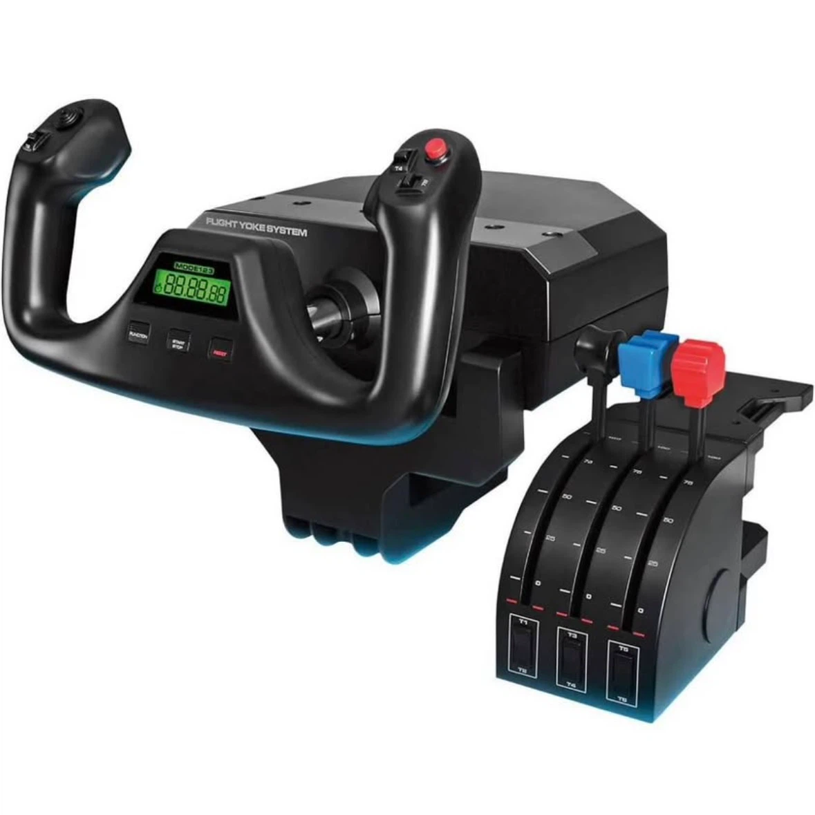 Flight Yoke System with Throttle