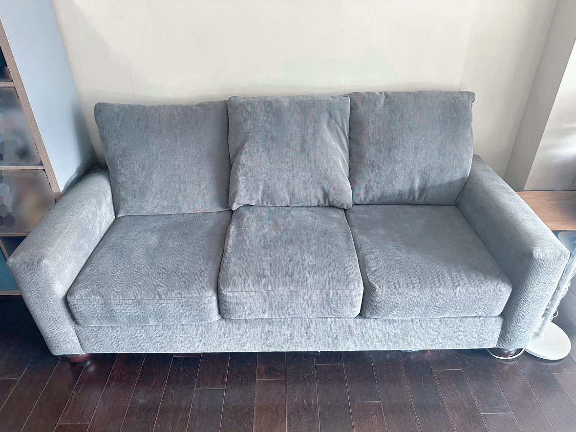 Grey Sofa with Throw Pillows - photo 2