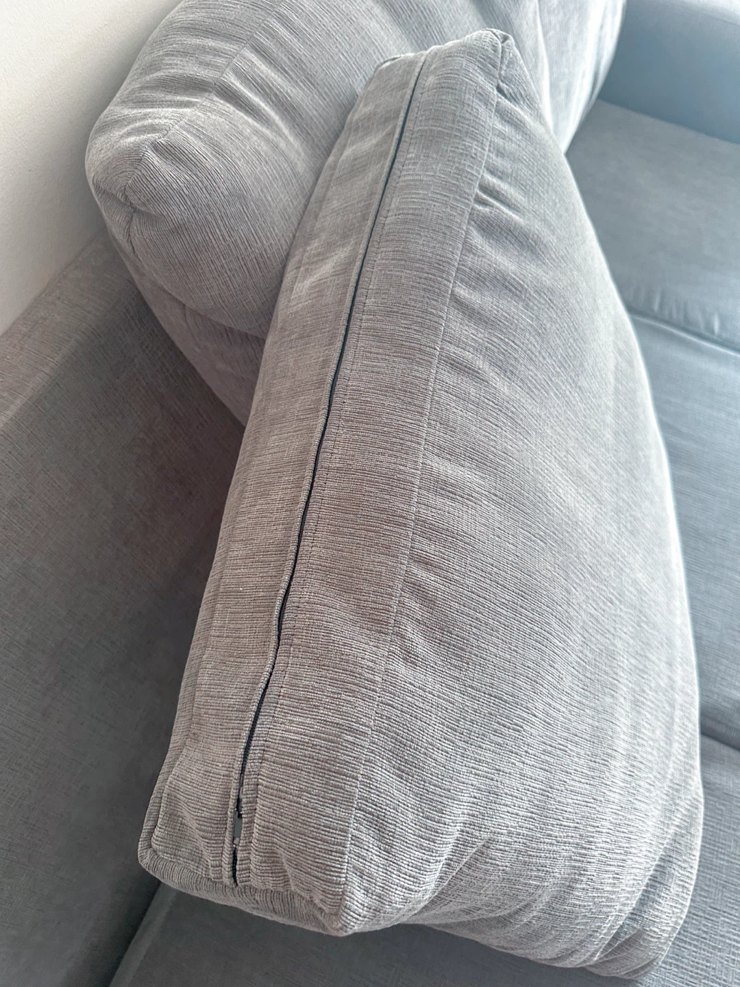 Grey Sofa with Throw Pillows - photo 3