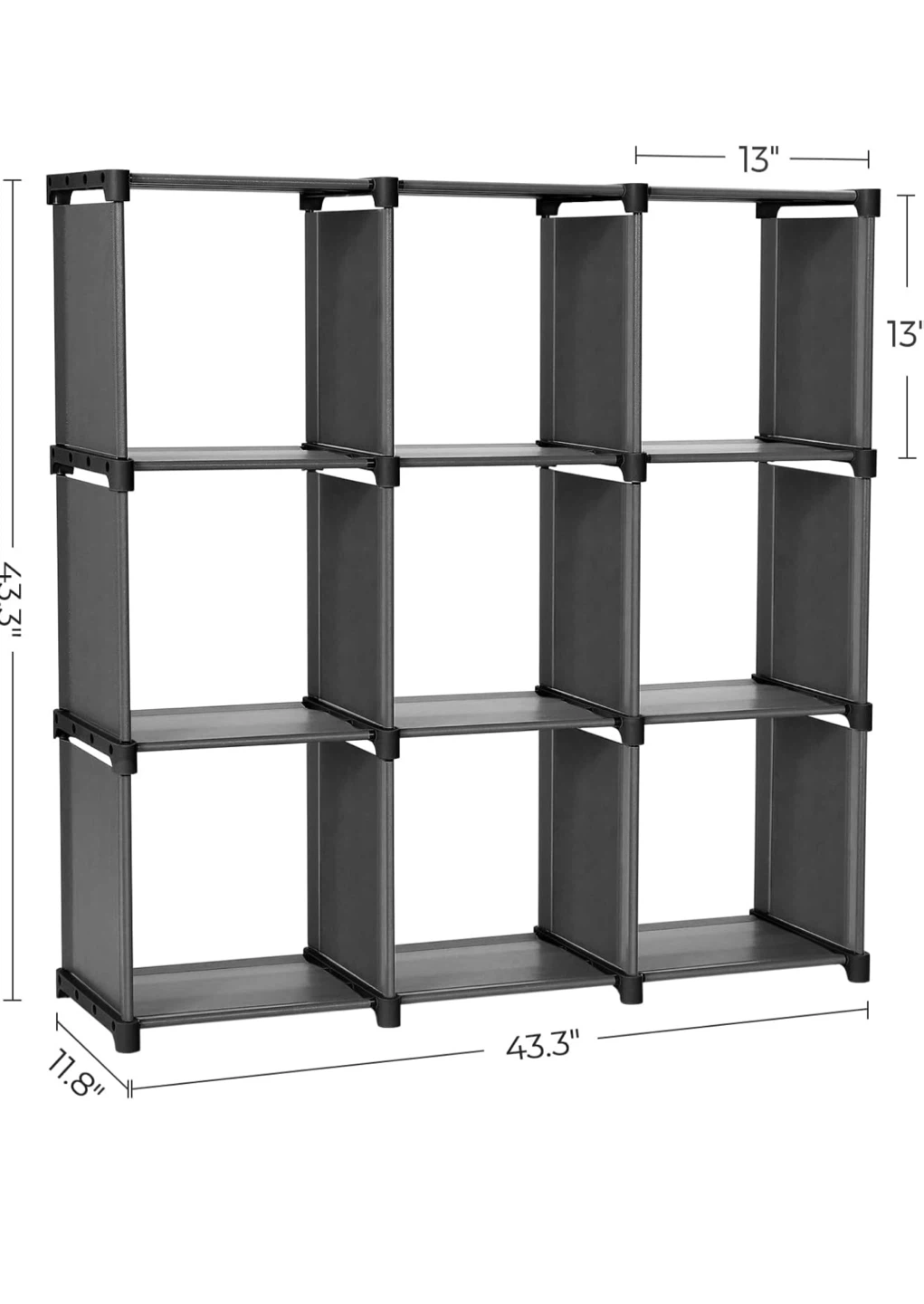 Grey 6-Cube Storage Organizer (INFO IN DESCRIPTION)