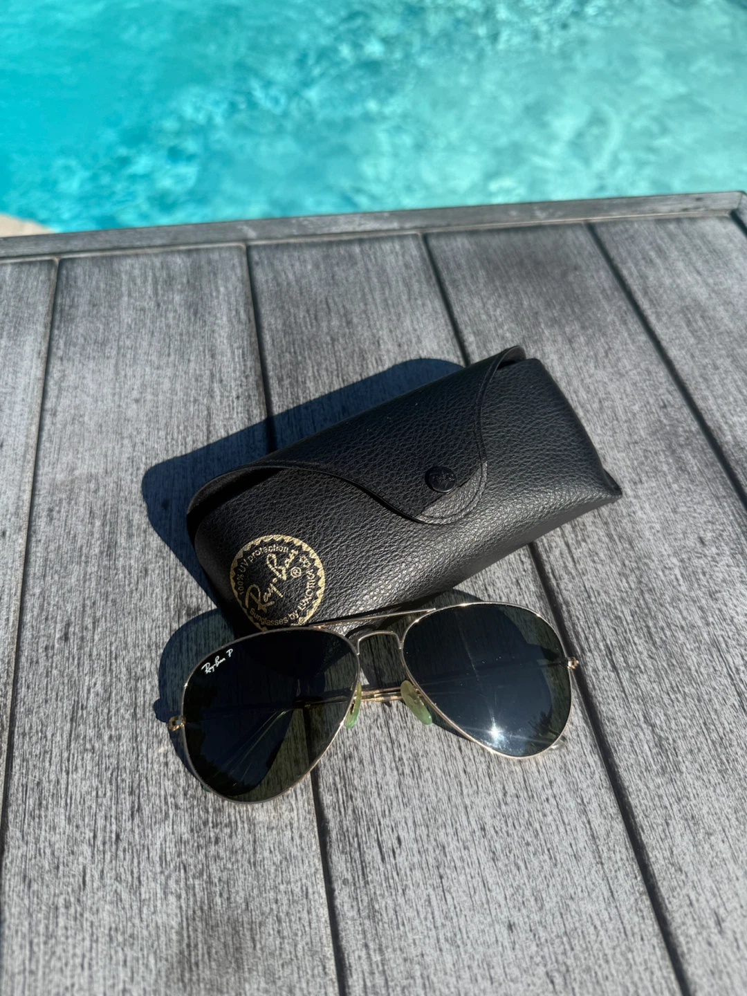 Ray-Ban Aviator Sunglasses with Case