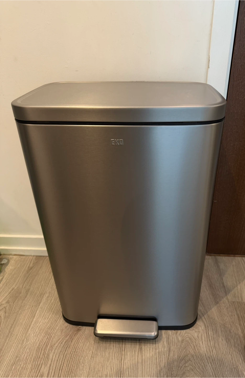 Sleek Stainless Steel Trash Can (EKO Brand)