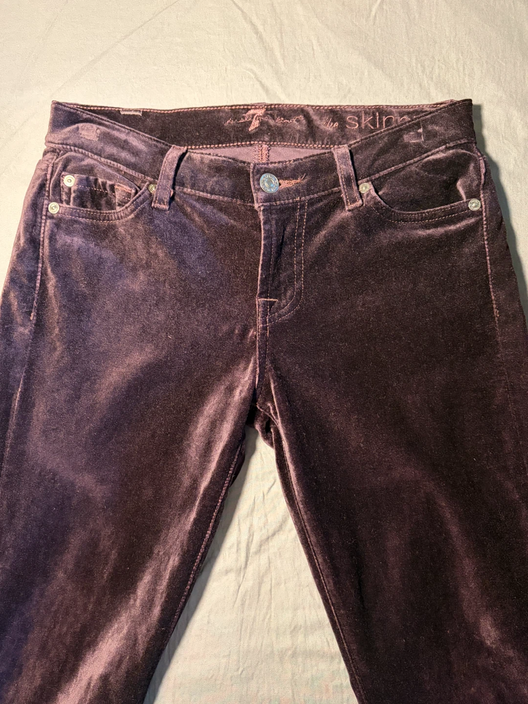 7 For All Mankind Velvet "The Skinny" Jeans - photo 3