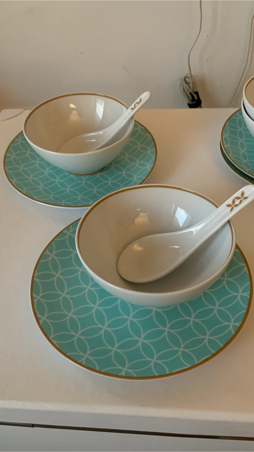 IKEA Solglimtar Bowl, Plate & Spoon Set