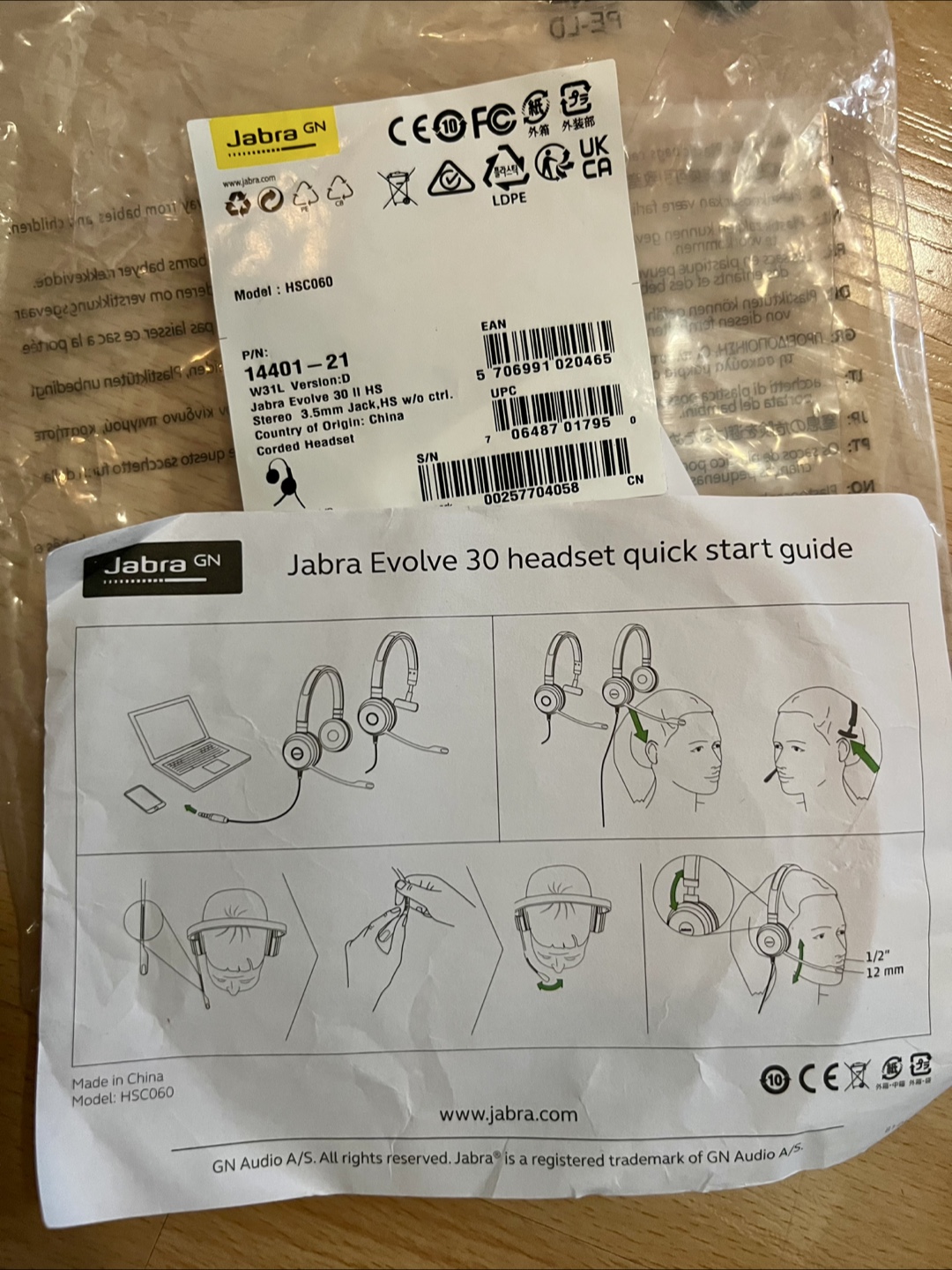 Jabra Evolve 30 II HS Headset - photo 2