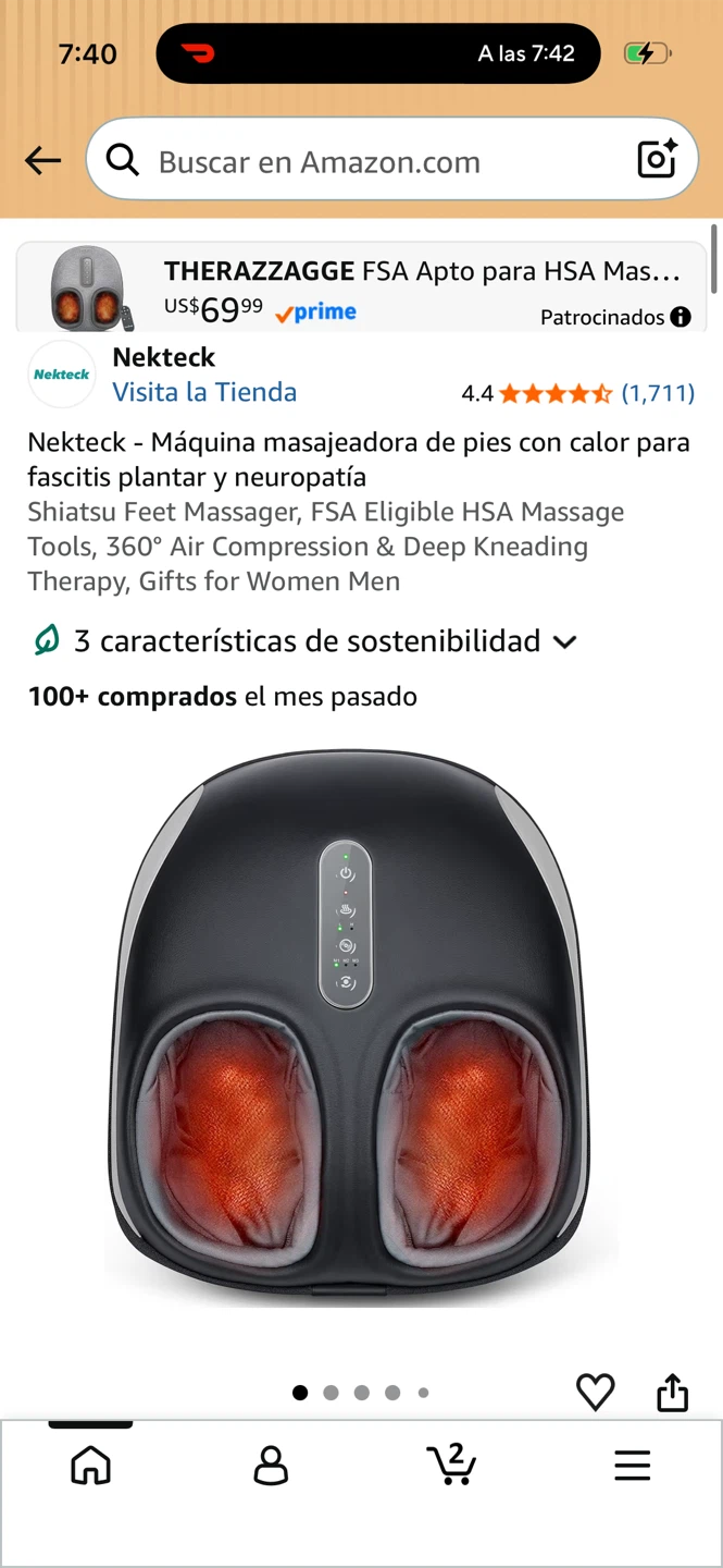 Medcursor Shiatsu Foot Massager With Heat - photo 3