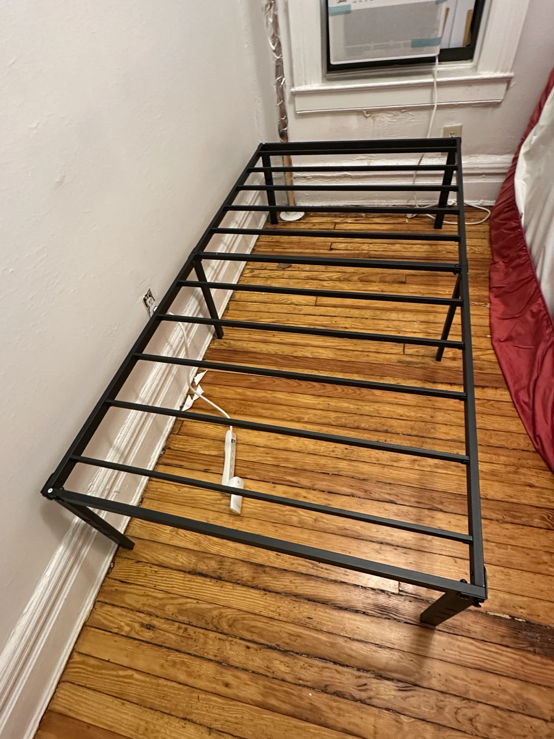 Twin Platform Bed Frame + Clean Mattress Bundle - photo 3