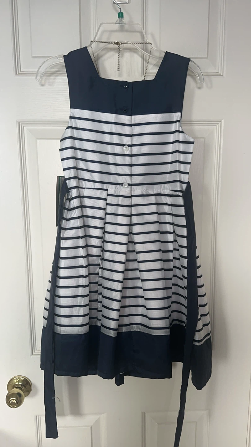 Jona Michelle Girls Striped Dress with Bow - photo 2
