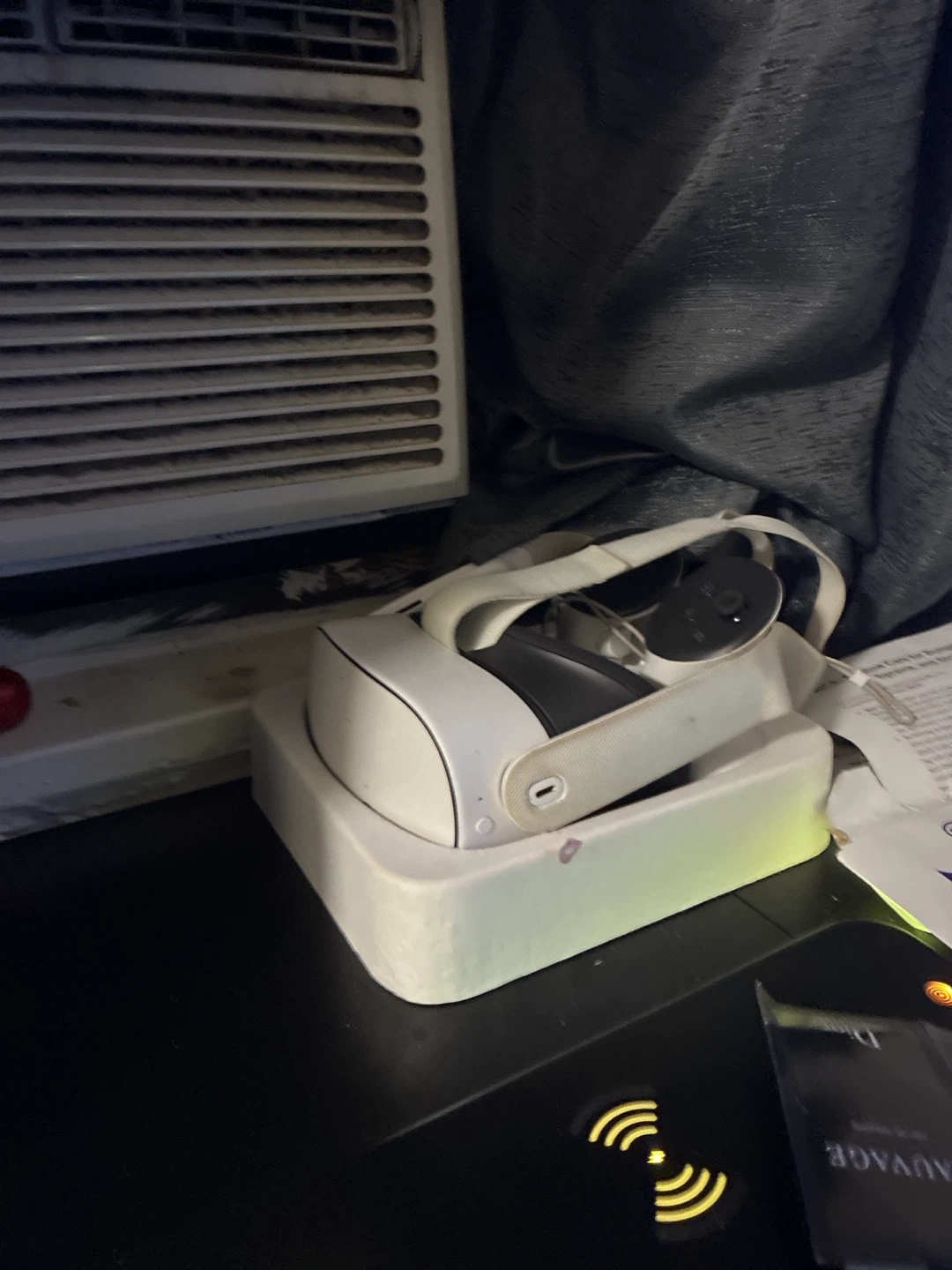 White VR Headset with Strap