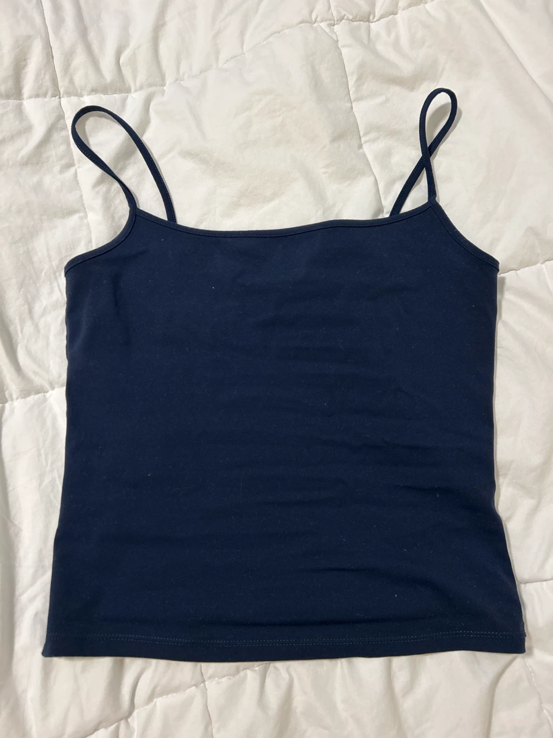 garage navy blue scoop cami tank top