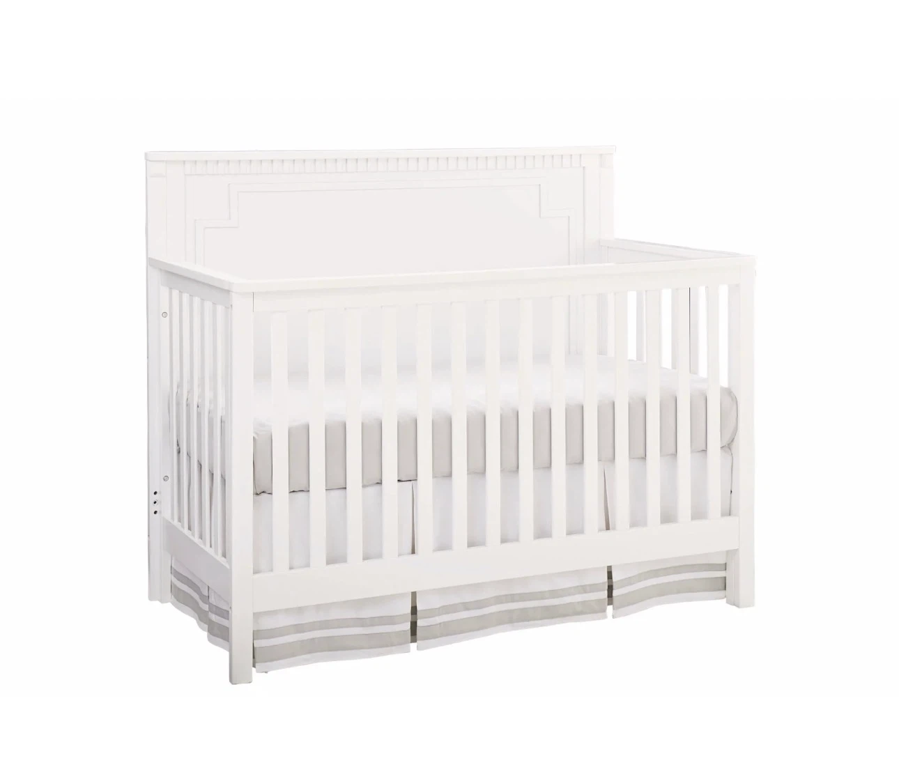 Emery Convertible Panel Crib - White