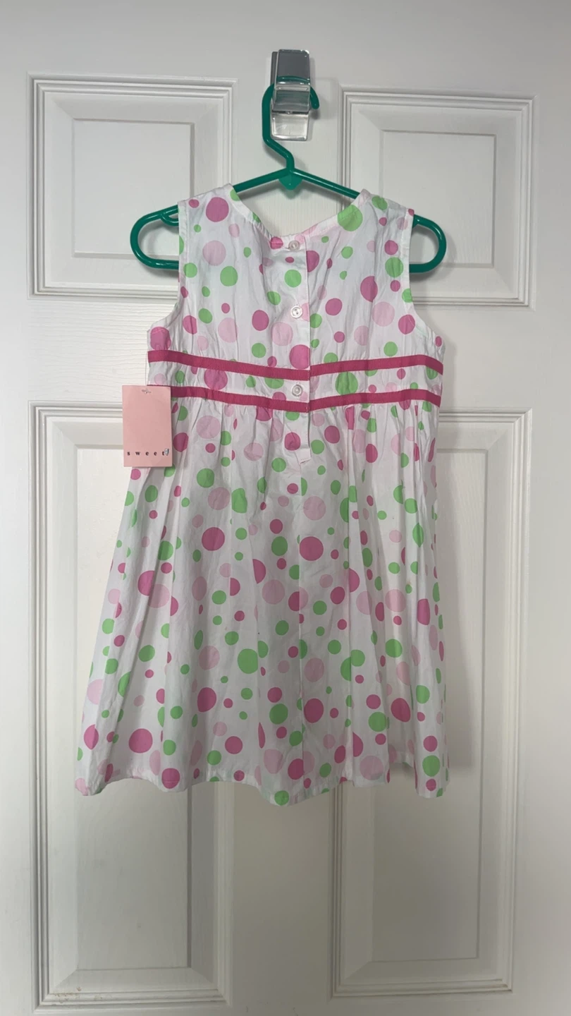 Pink & Green sweet Polka Dot Dress - photo 2