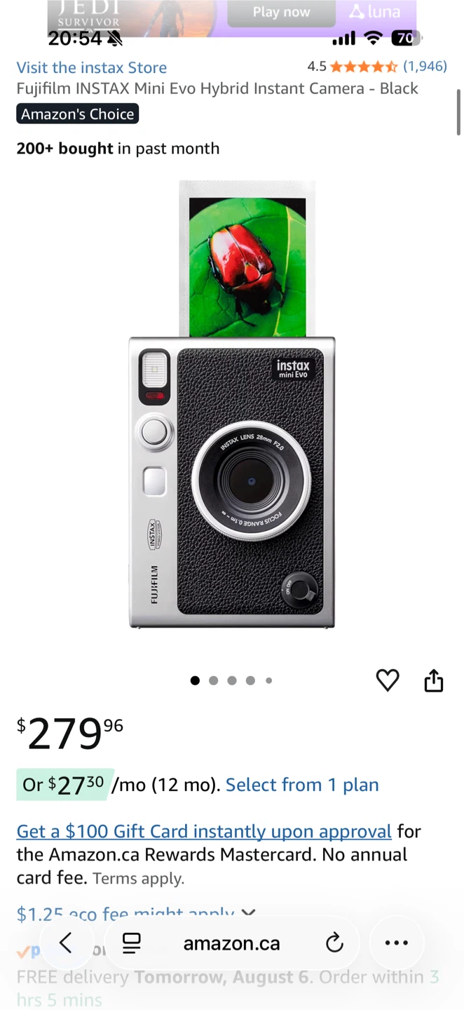 Fujifilm Instax Mini 90 Neo Classic Instant Camera - photo 5