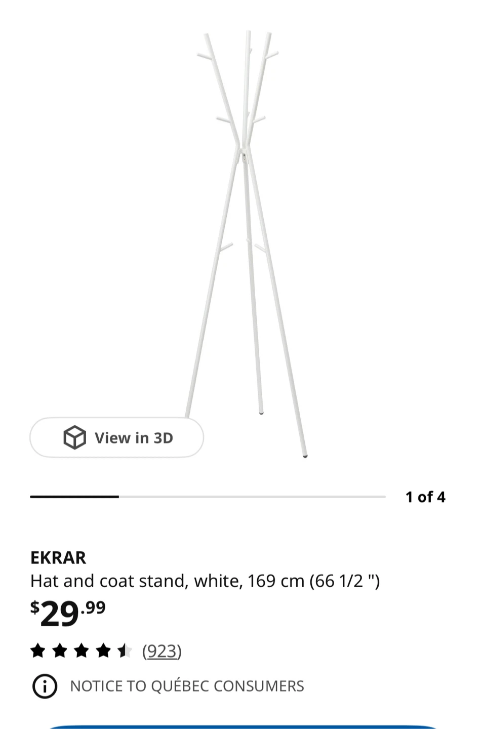 IKEA EKRAR Hat and Coat Stand - photo 2