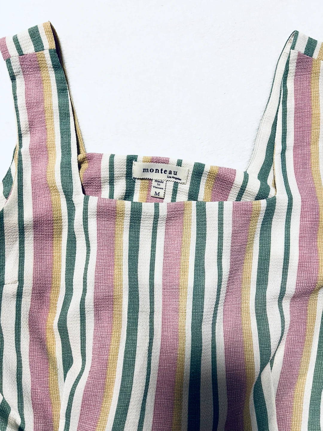 Monteau L.A. Pastel Striped Sleeveless Top size M - photo 3