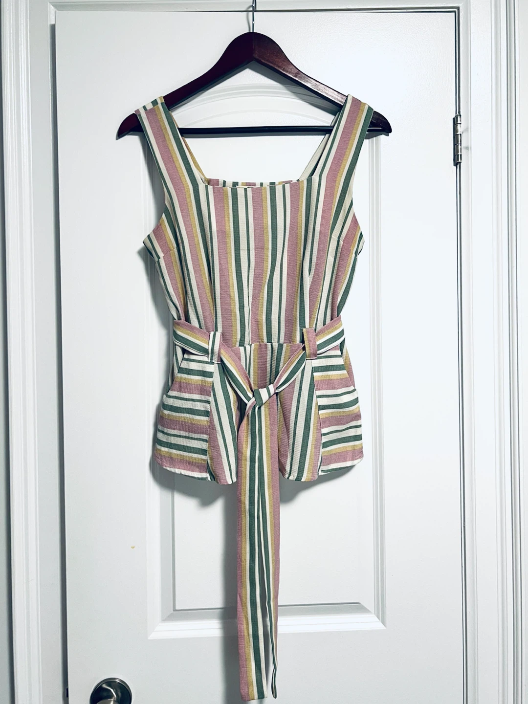 Monteau L.A. Pastel Striped Sleeveless Top size M - photo 4