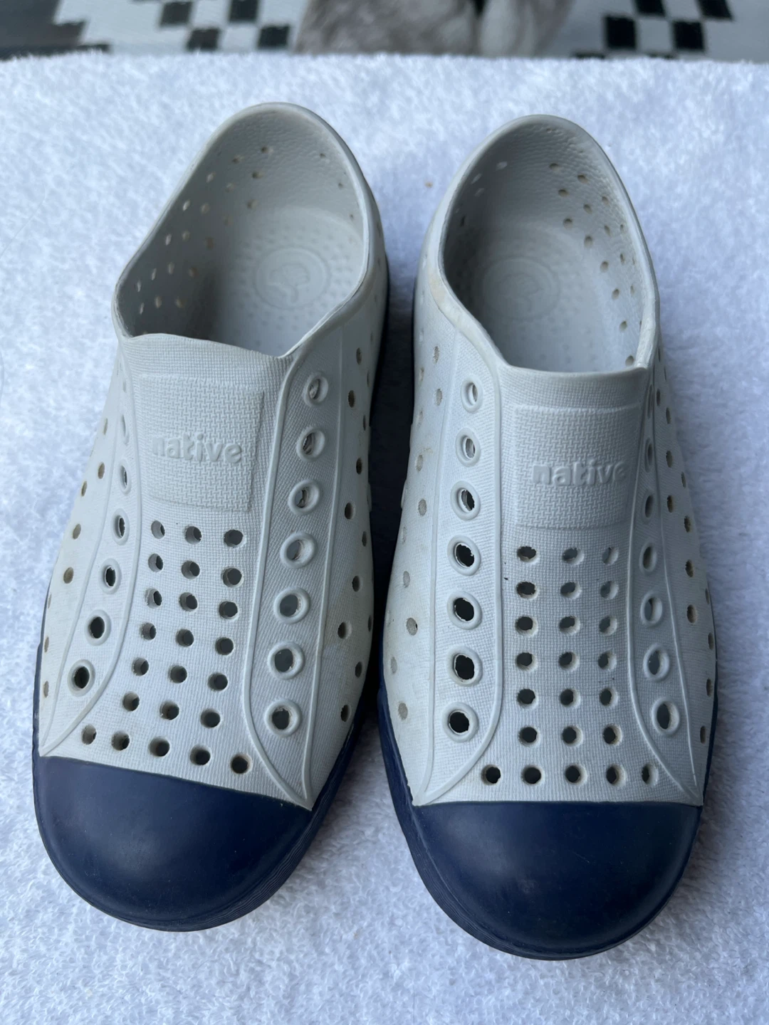 Native Shoes - Light Grey/Navy