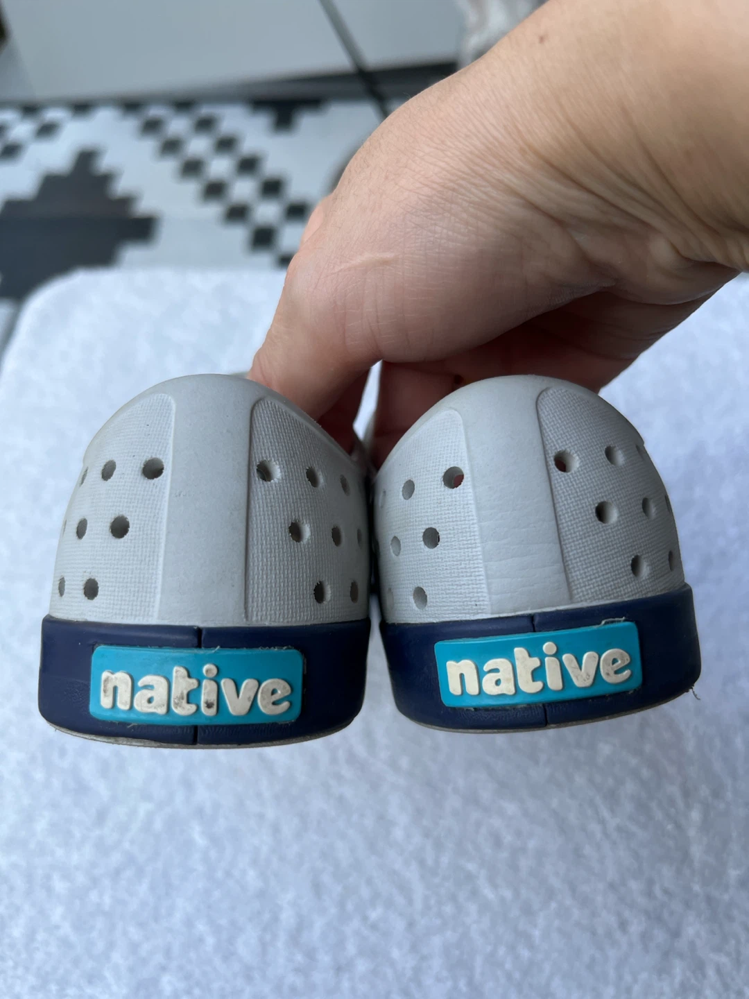 Native Shoes - Light Grey/Navy - photo 2