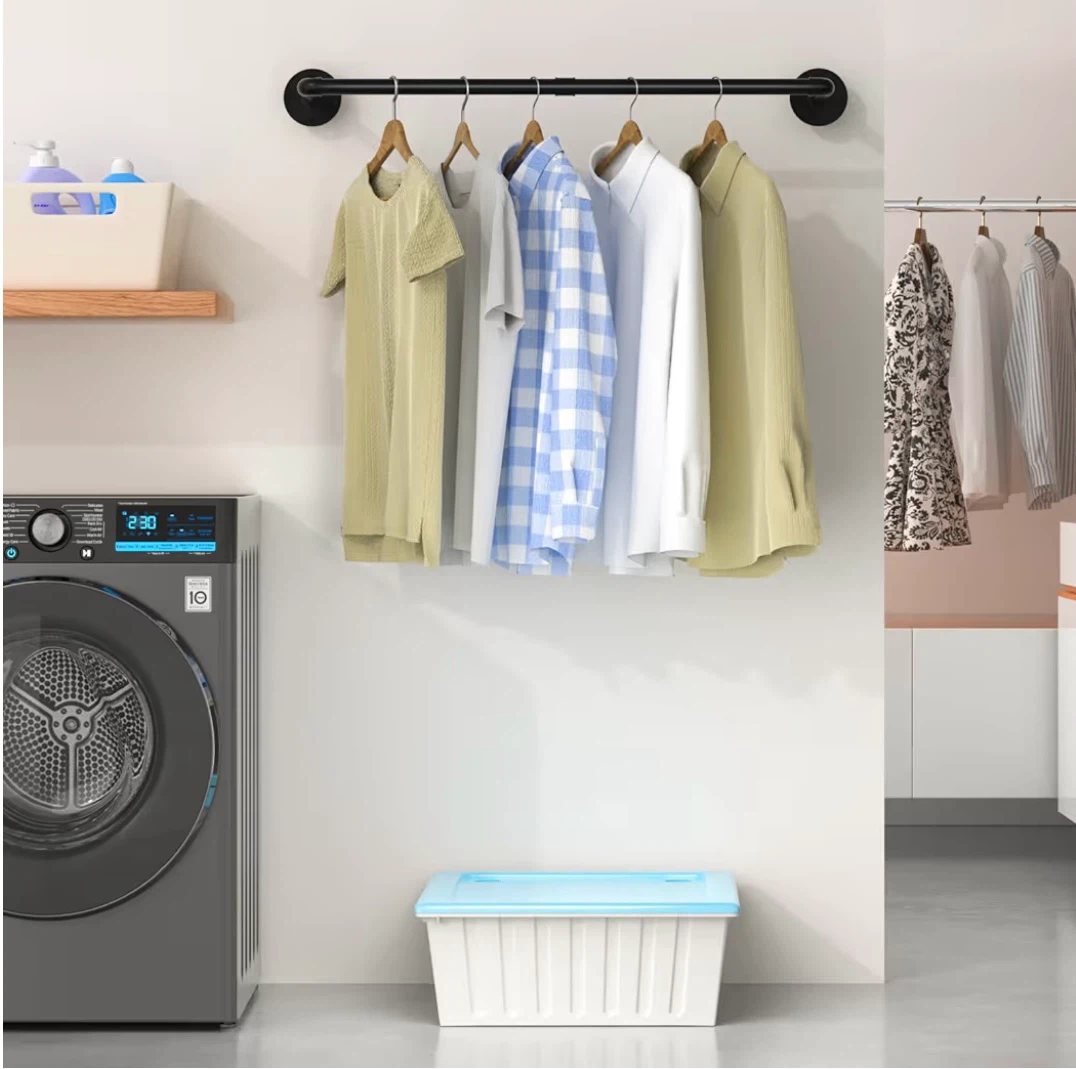 Greenstell Wall-Mounted Clothing Racks – Set of 2 - photo 5