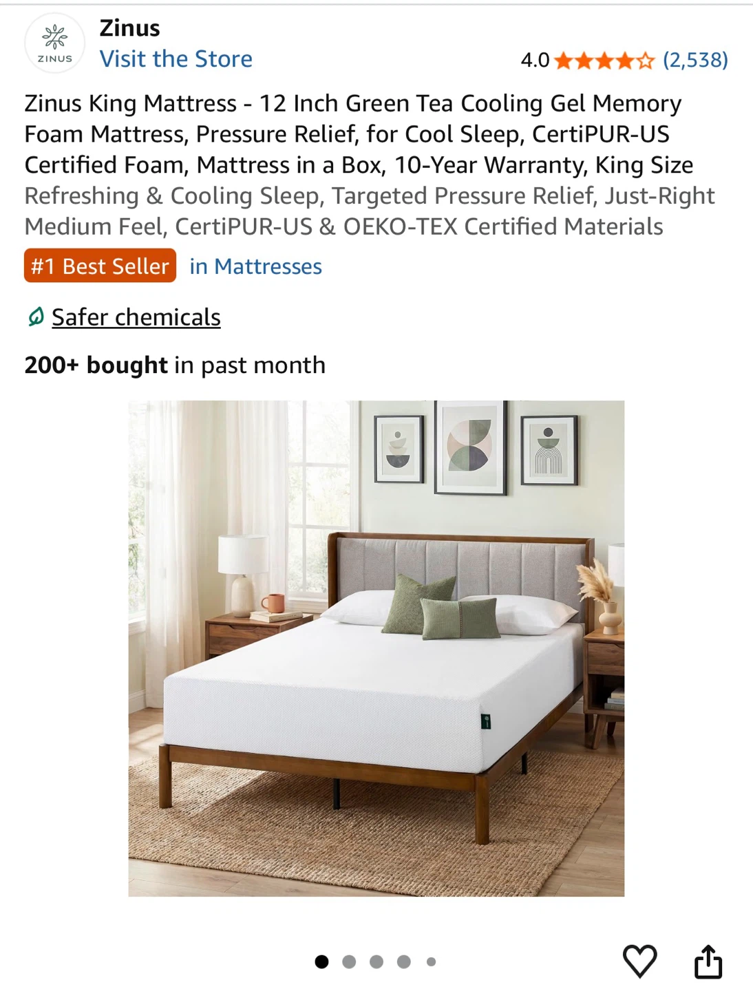 Zinus King Mattress