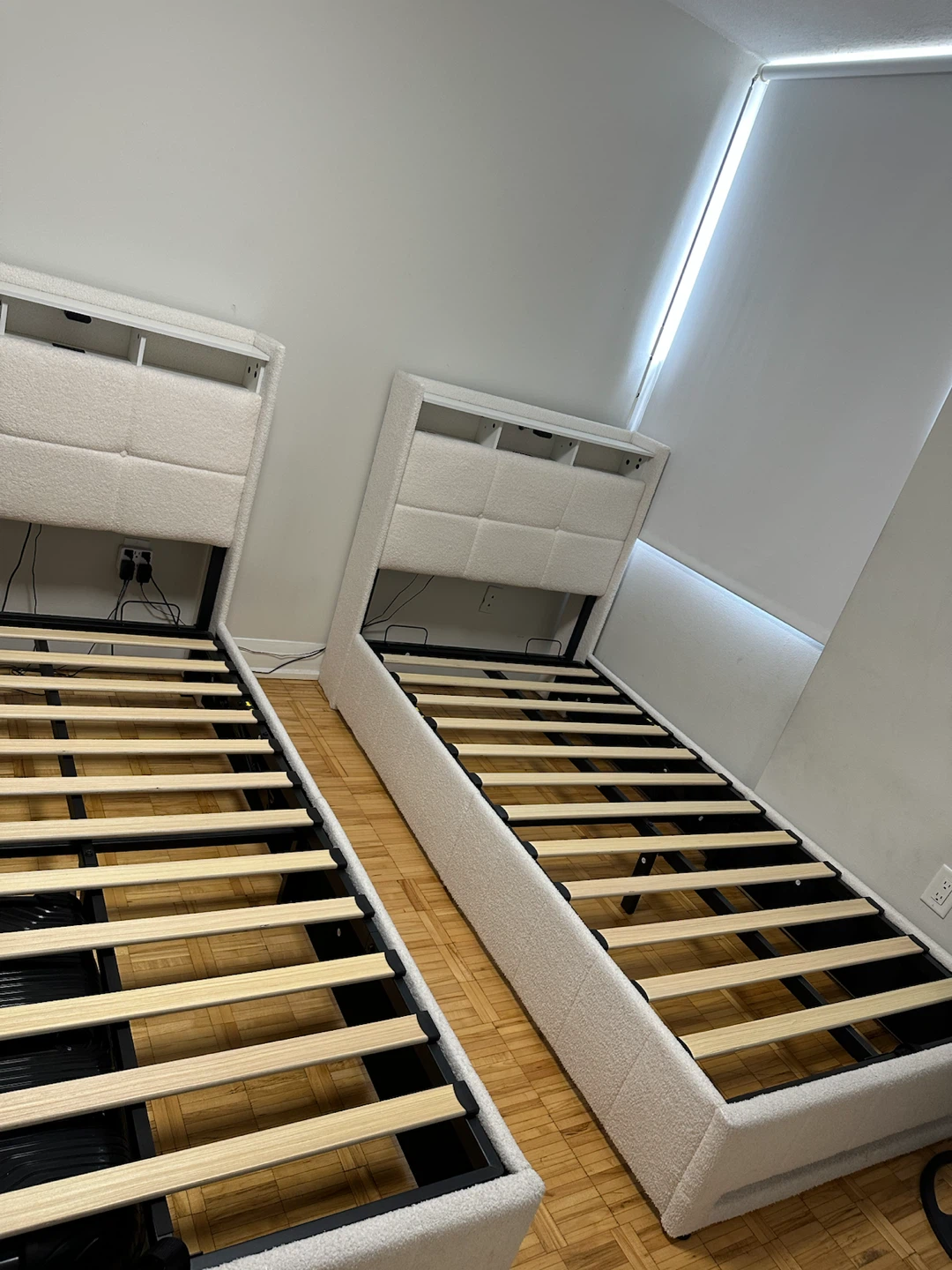 2 Twin Beds with LED Lights & Under-Bed Storage - photo 2