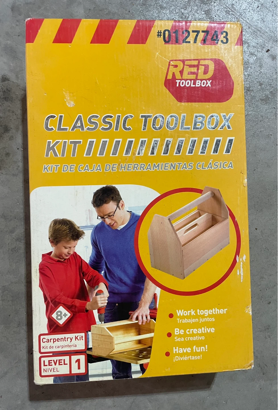 Vintage - NEW - Red Toolbox Classic Toolbox Kit