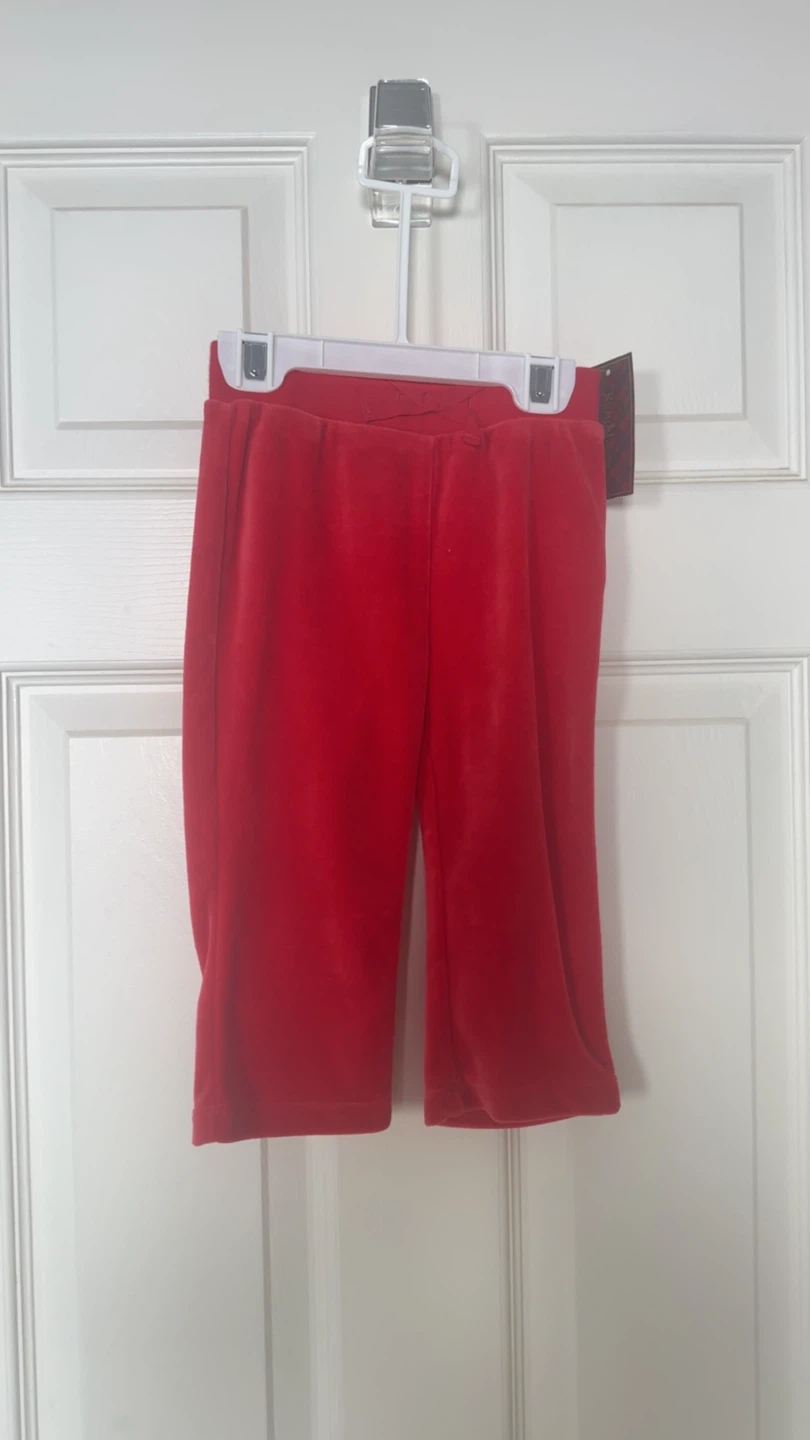 Ralph Lauren Red Velour Tracksuit Set - photo 3