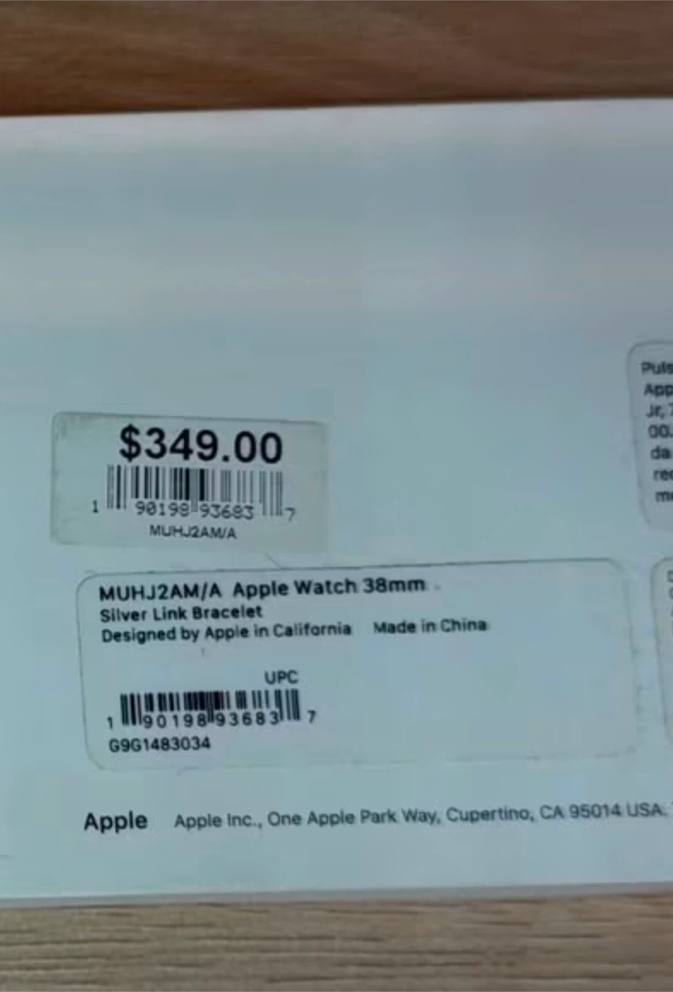 Apple Watch 38mm Silver Link Bracelet MUHJ2AM/A - photo 2