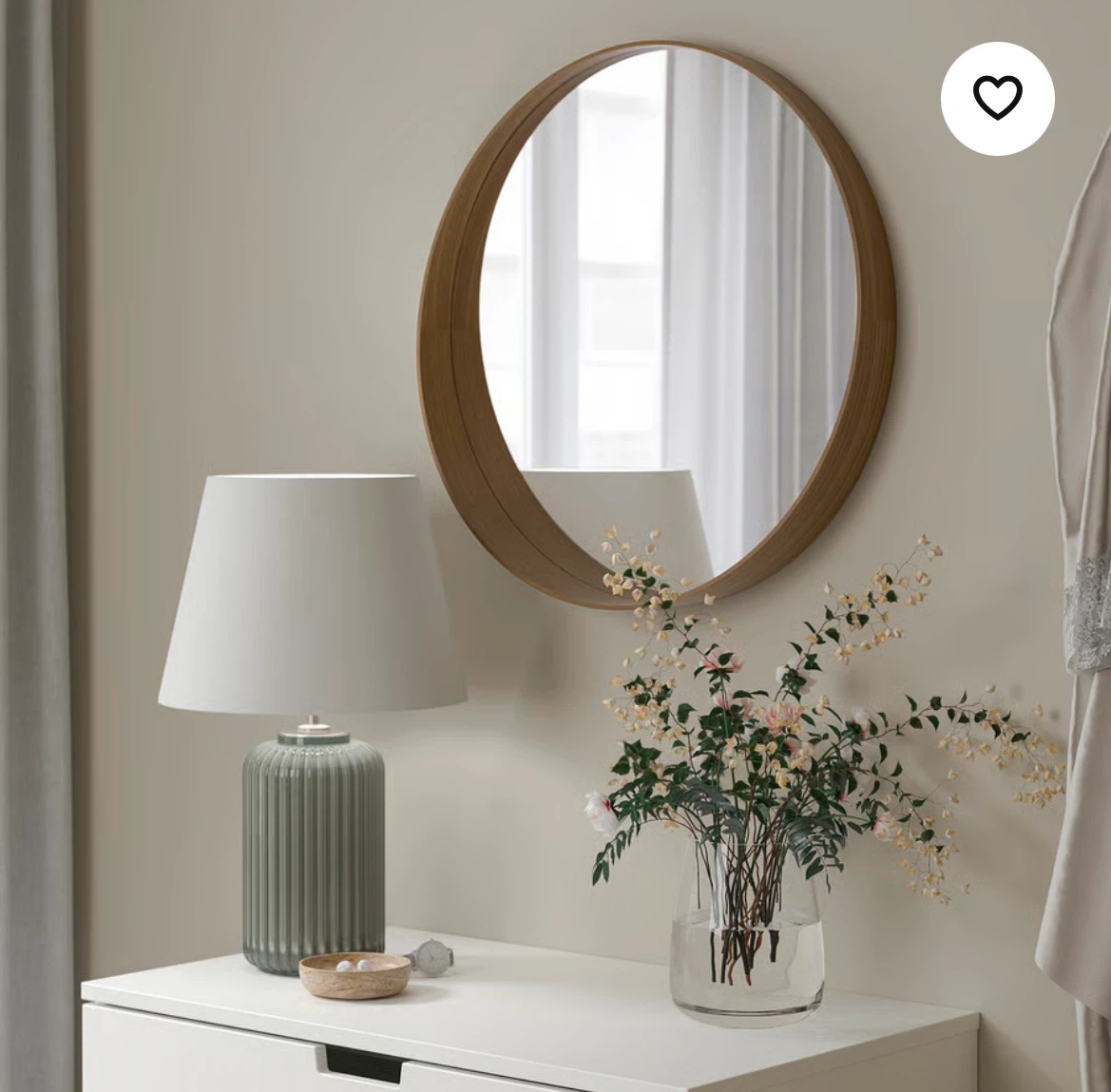 IKEA STOCKHOLM Round Mirror – Walnut Veneer, 60 cm - photo 4