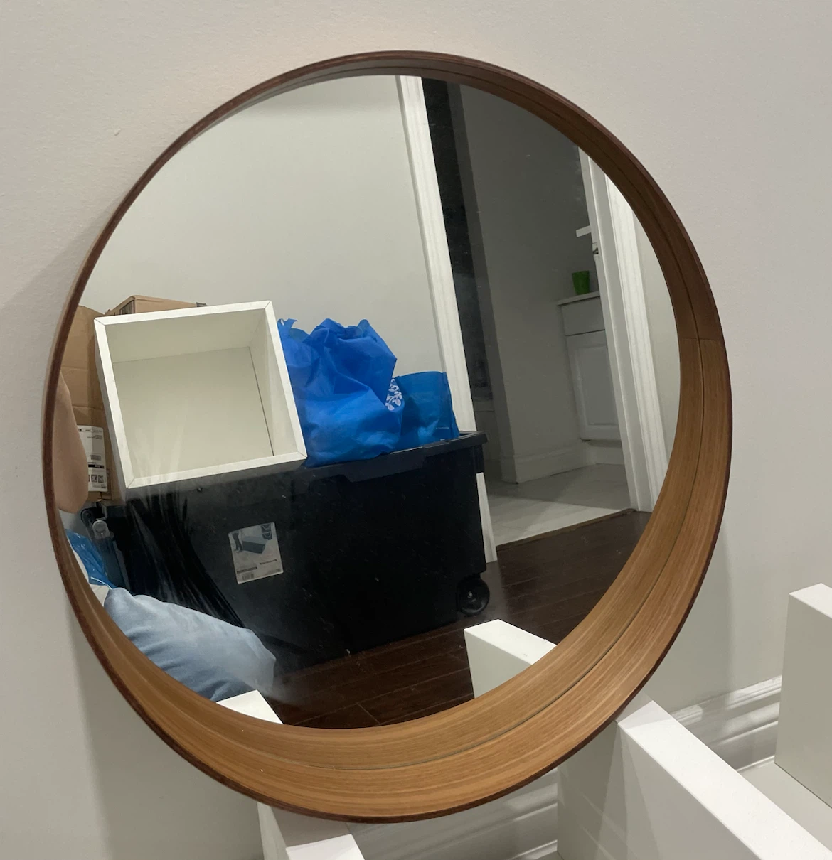 IKEA STOCKHOLM Round Mirror – Walnut Veneer, 60 cm - photo 2