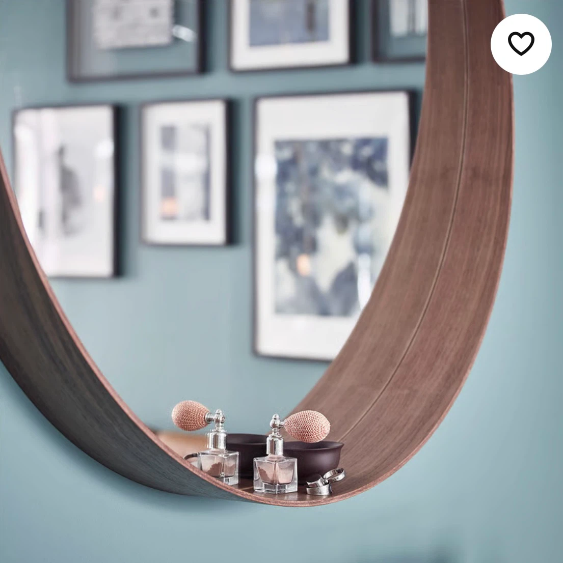 IKEA STOCKHOLM Round Mirror – Walnut Veneer, 60 cm - photo 5