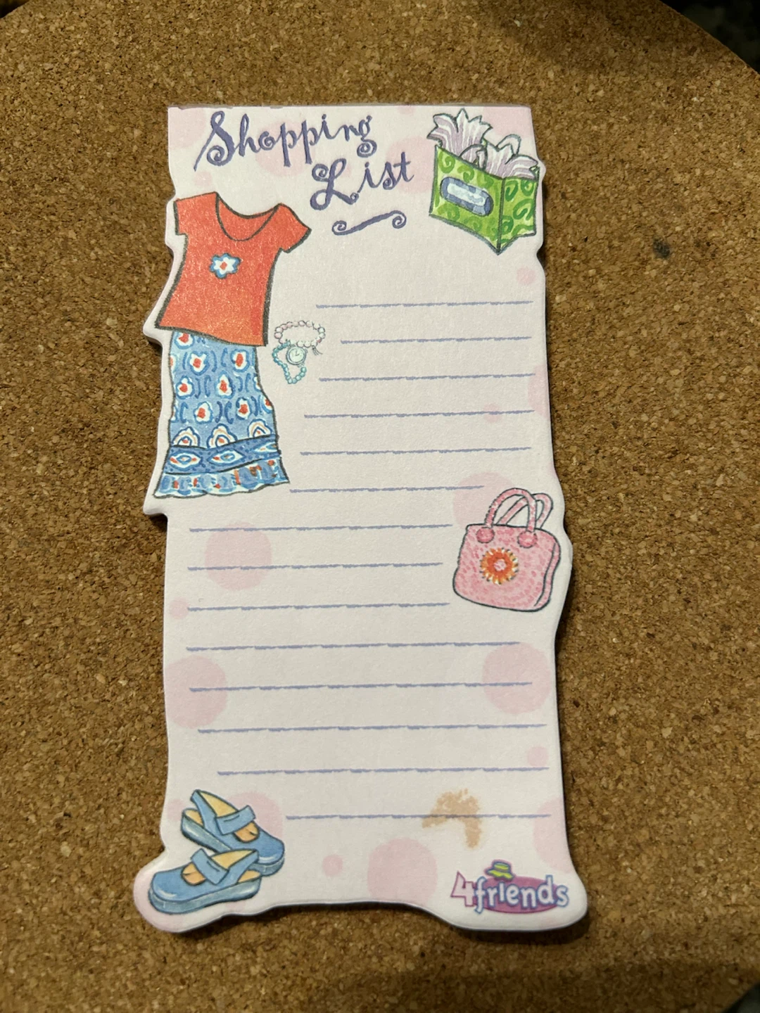 Preowned 4friends Shopping List Pad