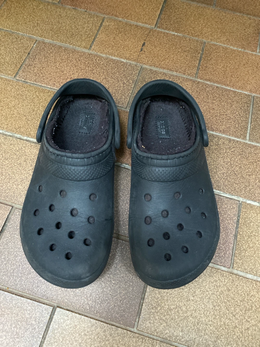 Black Crocs Lined Clogs