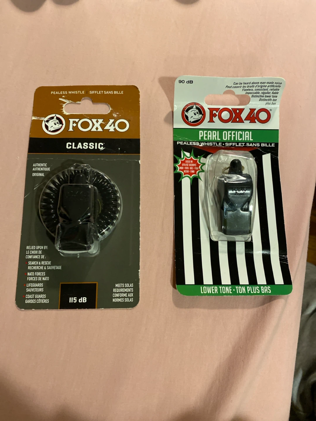 Fox 40 Classic & Pearl Official Whistles