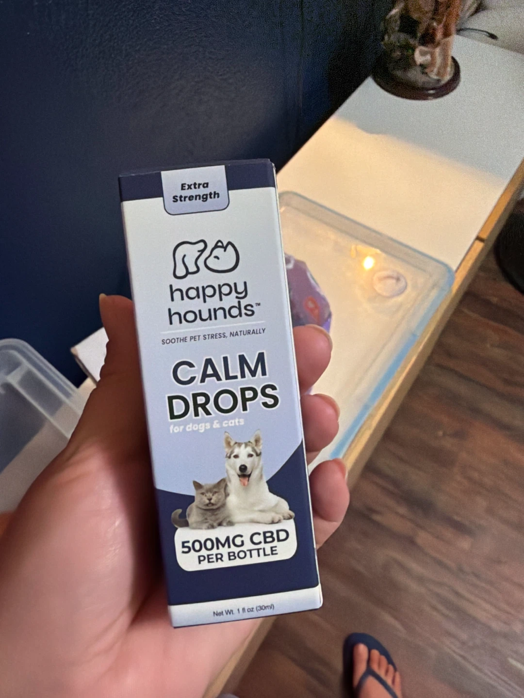 Happy Hounds Calm Drops Extra Strength CBD for Dogs & Cats 500mg